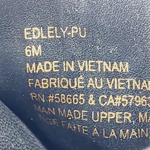 NEW Open Edit Lely Black Faux Leather Square Toe Flat Slide Sandals F68 - Picture 10 of 11